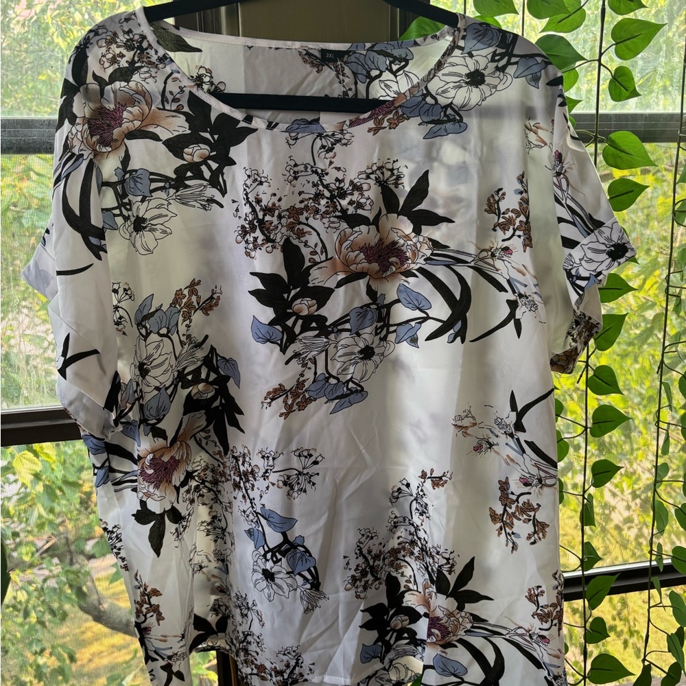 Floral Print Women's Top